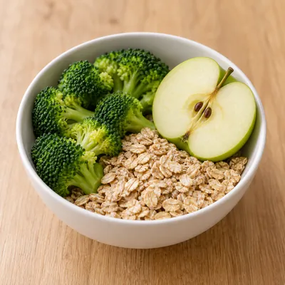Chromium-rich foods: broccoli and whole grains