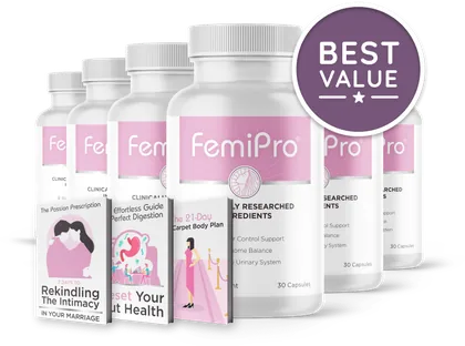 FemiPro 6-bottle kit, official product image