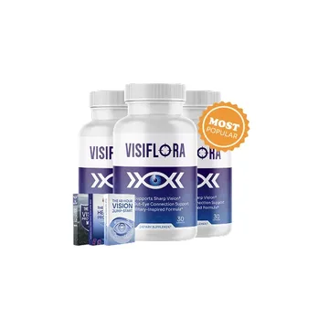 Three bottles of VisiFlora, official product photo